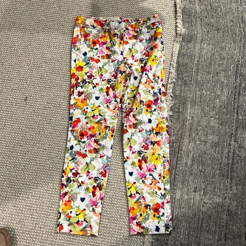 Etcetera Floral Pants Size 8